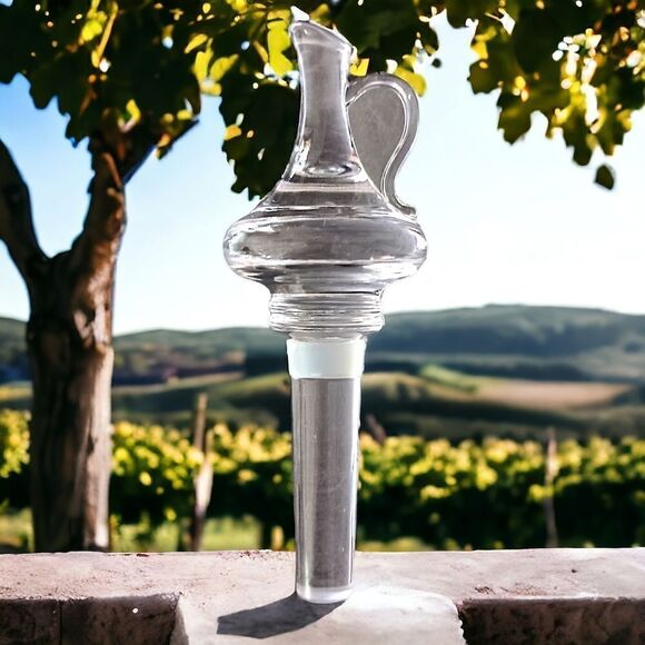 MIKASA Porto Crystal Bottle Stopper Cork Plug Wine Jug Shaped Classic Elegant - Picture 9 of 9